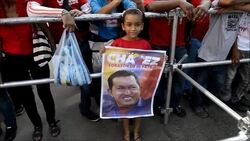 CLEAN: Chavez holds his first big re-election rally in Caracas News Clip