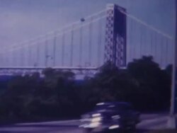 George Washington Bridge 1959 Stock Footage