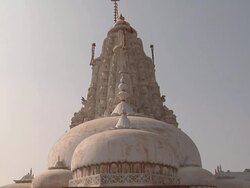 MS, TD, Bhandaser Jain Temple, Bikaner, Rajasthan, India Stock Footage