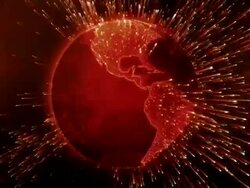 Broadcast earth globe - travelling informations Stock Footage