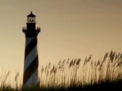 Cape Hatteras Lighthouse Stock Footage
