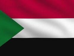 Sudanese flag Stock Footage