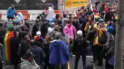CLEAN : US inauguration: Demonstrations in Freedom Plaza News Clip