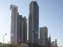 Guomao International Trade Center (CBD) in Beijing Stock Footage