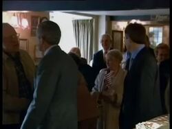George Bush visit to Blair's home constituency Stock Footage