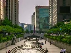 Traveling In Seoul City Stock Footage