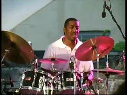 Jazz drummer performing, Great Britain Stock Footage