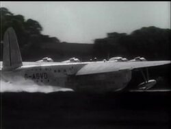 FLYING - SHORT-SHETLAND TAKES THE AIR News Clip