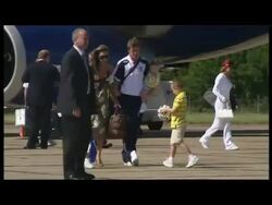 England players & families arrive home after World Cup News Clip