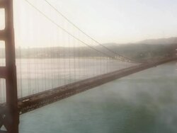 Golden Gate Bridge Foggy Morning Stock Footage