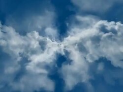 INFINITE CLOUDS, BLUE SKY. - series_hyperclouds_G12 (loopable) Stock Footage