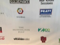 ATMOSPHERE: signage at Global Citizen Festival In Central Park To End Extreme Poverty Stock Footage