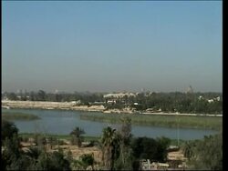 Explosions in Baghdad, smoke and sirens News Clip