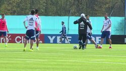 CLEAN : Argentina squad trains with hopes of going far in Brazil 2014 News Clip
