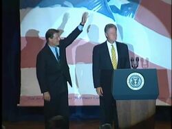 Clinton Gore Event Stock Footage