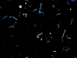 Blue & White Confetti Falling (Loop) Stock Footage