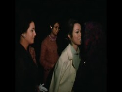 LIB 13-11-71 MRS SADAT AND MRS BOURGUIBA MEET News Clip