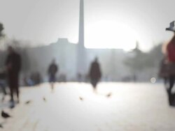 HD: Sultanahmet District, People Walking Around Stock Footage