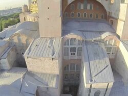 Hagia Sophia (Ayasofya Camii), Istanbul, Turkey Stock Footage