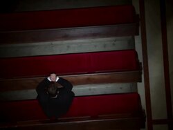 HD: Worshipper Blessed By God's Salvation Stock Footage