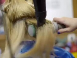 Drying Hair Stock Footage