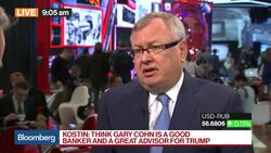 VTB Bank's Kostin on Brexit, U.S.-Russia Relations News Clip