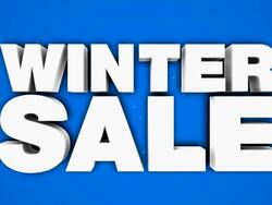 Winter Sale Stock Footage