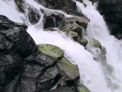 CU TU Detail of Hoopii Falls / Kapaa, Kauai, Hawaii, United States Stock Footage