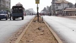 CLEAN : Clashes at anti government protest in Guinea News Clip
