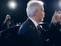 Politician on red carpet Stock Footage