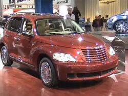 2008 Chrysler PT Cruiser Sunset Boulevard montage Stock Footage