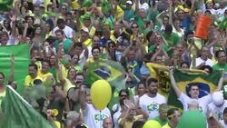 CLEAN : Anti Rousseff protests draw 1.5 million across Brazil News Clip