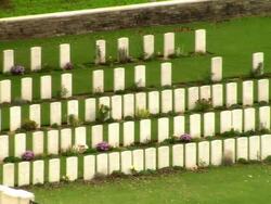 HA MS WW I cemetary/ Picardy, France Stock Footage