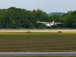Cessna 172 Landing (PAL-DV) Stock Footage