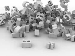 Letters sign is falling, HD1080 Stock Footage