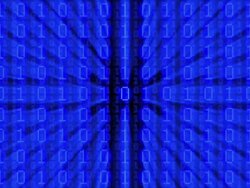digital grid bakground in blue Stock Footage