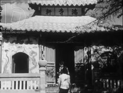 Chinese temple. France, 1955 Stock Footage