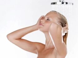 Feel hydrated with this fresh-faced beauty! Stock Footage