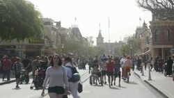 Disneyland Park at Anaheim, CA Stock Footage