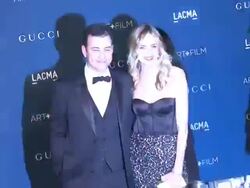 Jimmy Kimmel, Molly McNearney at LACMA Hosts 2013 Art + Film Gala Honoring David Hockney And Martin Scorsese Presented By Gucci Stock Footage