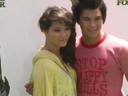 Fivel Stewart and Booboo Stewart at the 'Shrek Forever After' Premiere at Universal City CA. (Footage by WireImage Video/GettyImages) Stock Footage