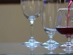 Pouring wine. Stock Footage
