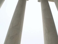 Washington Monument from the Jefferson Memorial Stock Footage