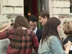 Tom Sturridge & Sam Riley Stock Footage