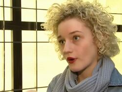 INTERVIEW: Julia Garner on her acting at Electrick Children Interview: 62nd International Berlin Film Festival 2012 at Hilton Hotel on February 16, 2012 in Berlin, Germany. (Footage by WireImage Video/Getty Images Entertainment Video)  Stock Footage