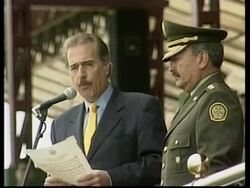 COLOMBIA: NATIONAL POLICE FORCE: CEREMONY News Clip