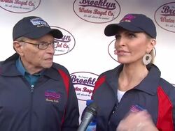 INTERVIEW: Larry King, Shawn King on why he wanted to get into the bagel business, how these bagels compare to the New York bagels Stock Footage