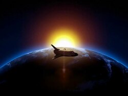 Space Shuttle Animation Stock Footage