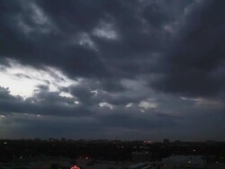 Dramatic Miami Sky Stock Footage