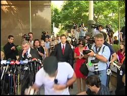 WRAP Lucky fan with ticket, cemetery ADDS estate ruling presser News Clip